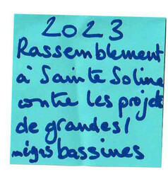Rassemblement à St-Soline contre les projets de méga-bassines